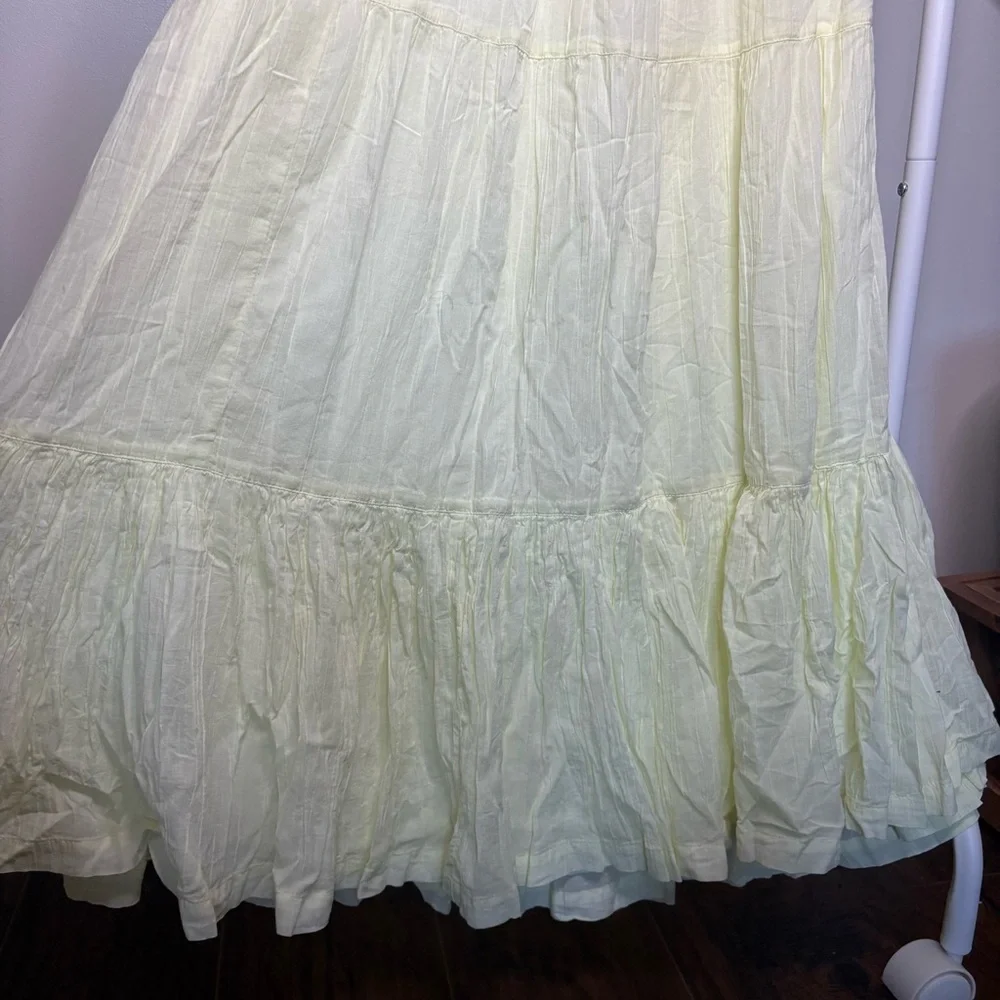 NWT AE Floral Mix Short-Sleeve Wrap Dress Butter Neon Yellow - Picture 5 of 9